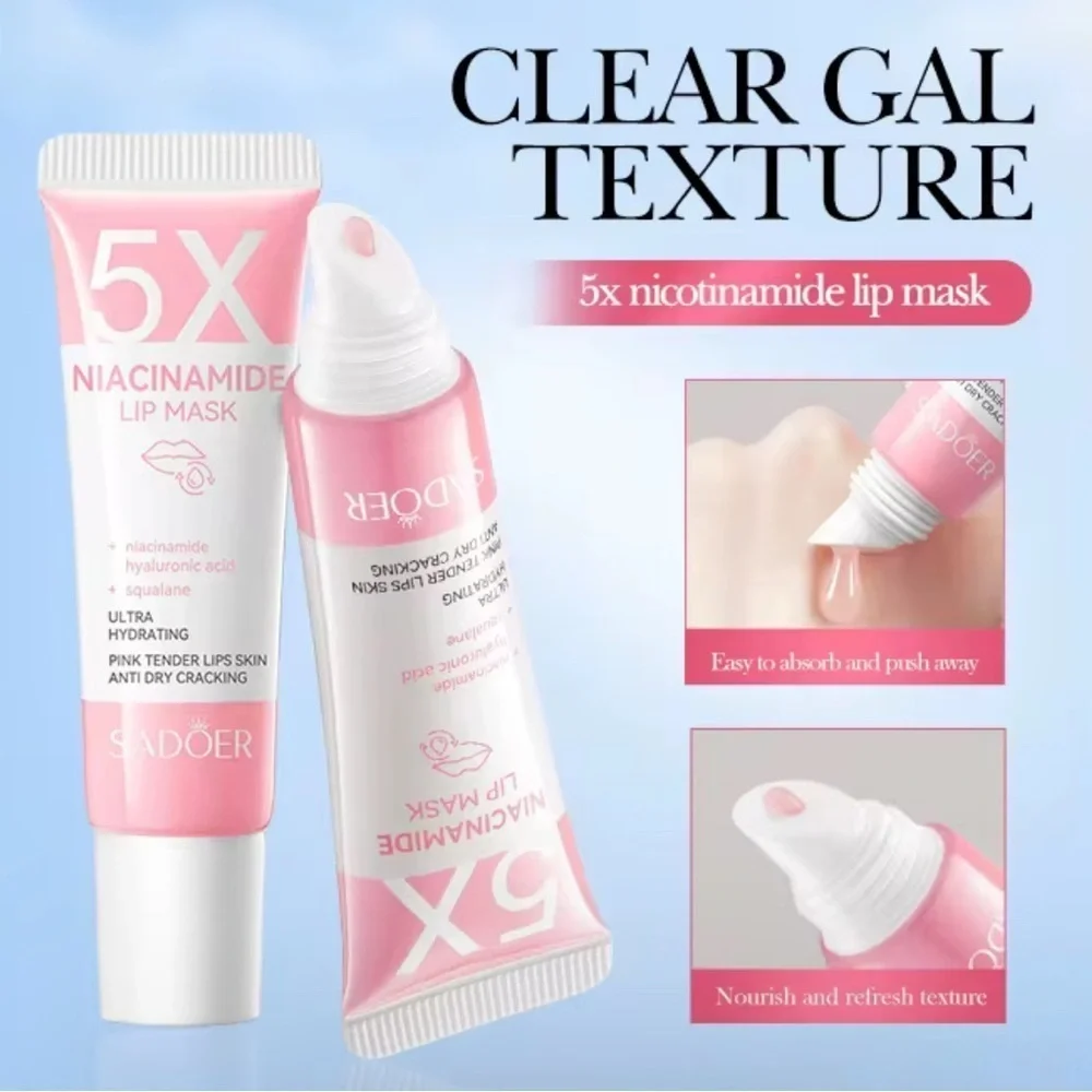 SADOER Pink Niacinamide Lip Mask balm gel